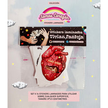 Cargar imagen en el visor de la galería, Stickers Laminados Colección Corazón