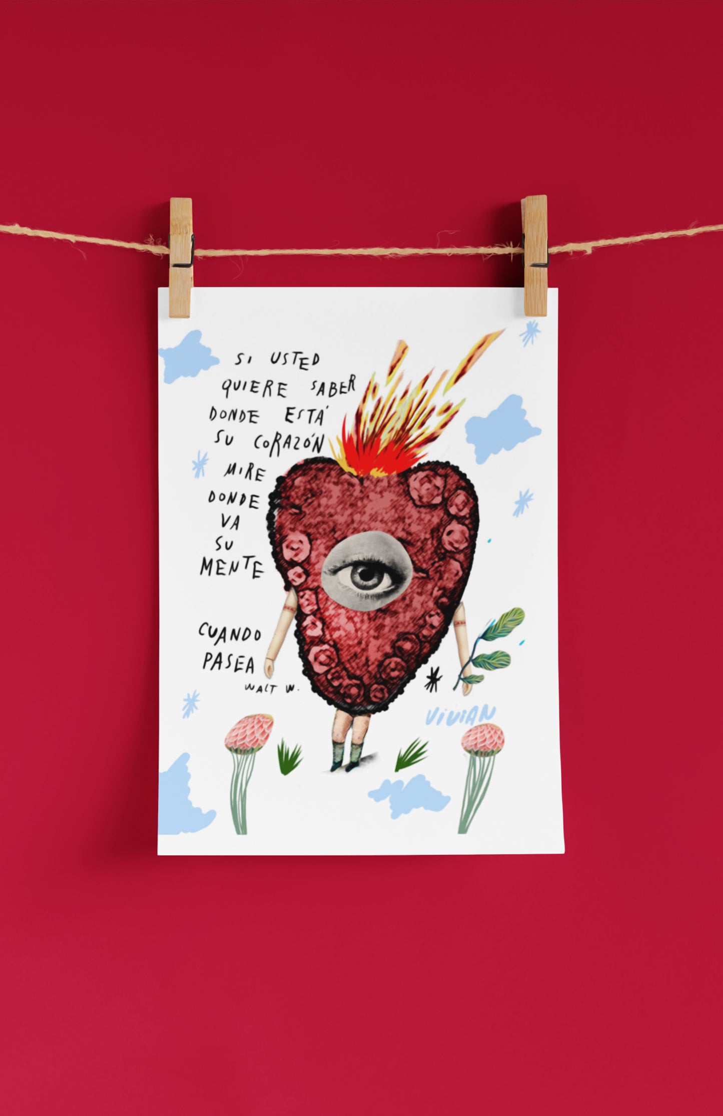 Impresión para enmarcar Mi corazón